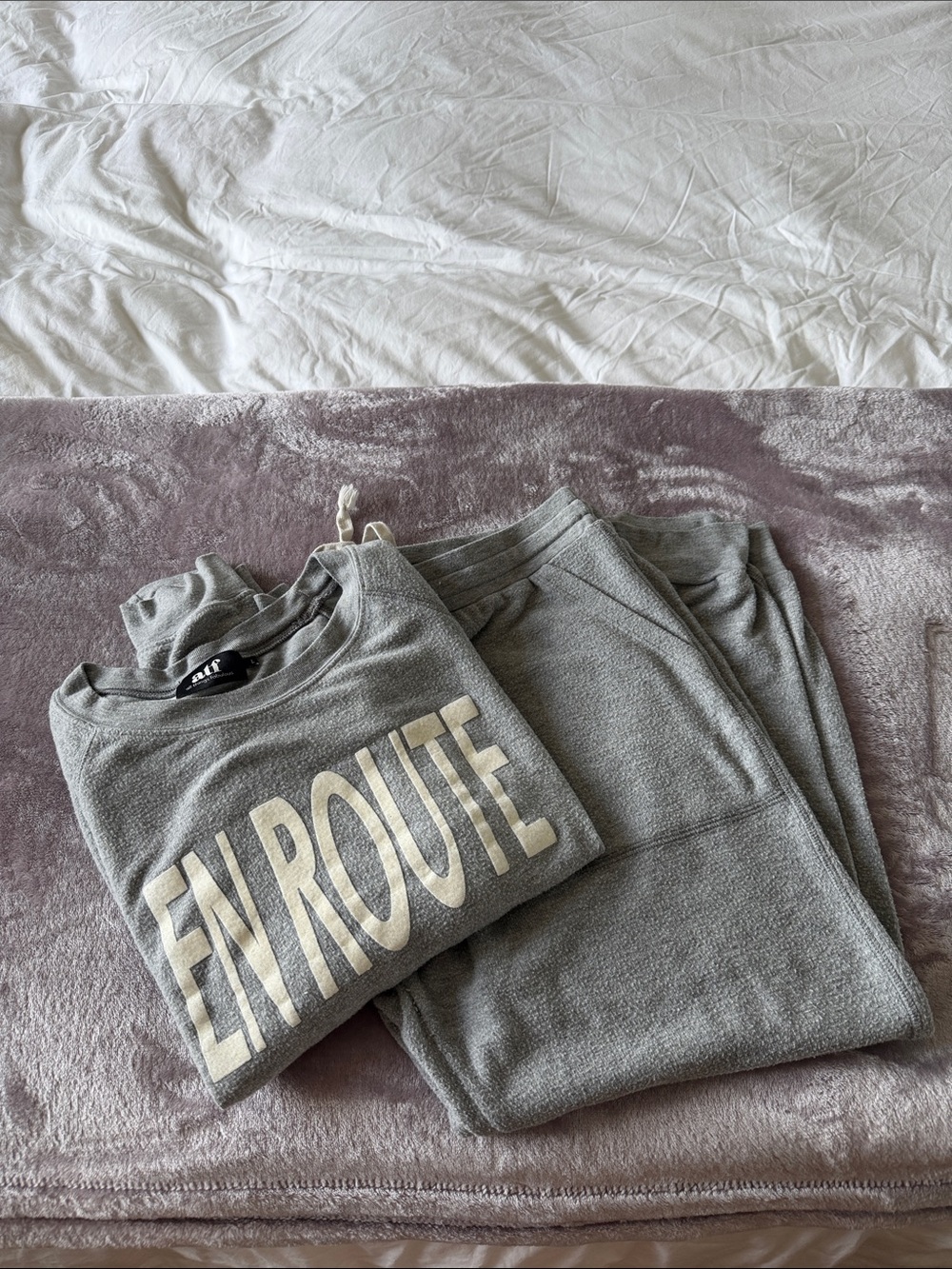 Matching grey loungewear set